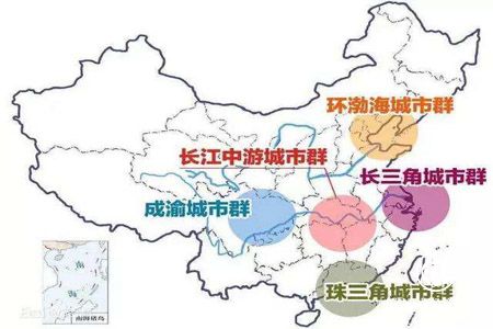 中國主要城市半年經(jīng)濟指標公布 五大城市群影響力凸顯