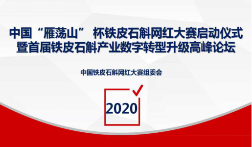 中國“雁蕩山”杯鐵皮石斛網(wǎng)紅大賽啟動儀式暨鐵皮石斛產業(yè)數(shù)字化轉型升級高峰論壇順利召開