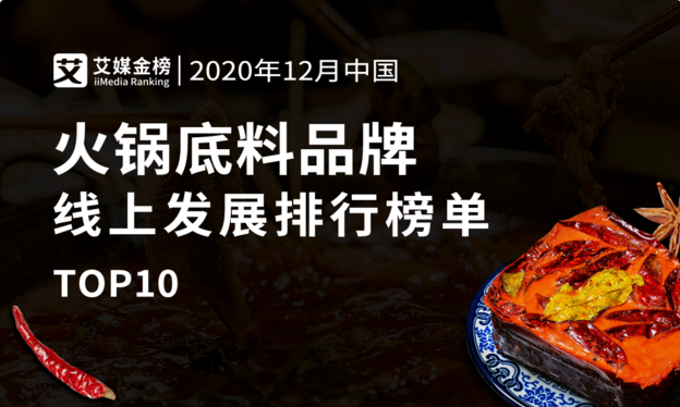 2020年12月中國火鍋底料品牌線上發(fā)展排行榜單TOP10，川渝地區(qū)品牌受歡迎