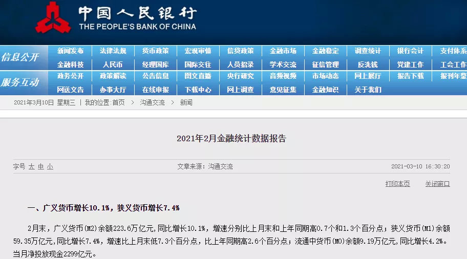大超預期！央行公布重磅數(shù)據(jù) 2月社融增量創(chuàng)2002年來同期最高！