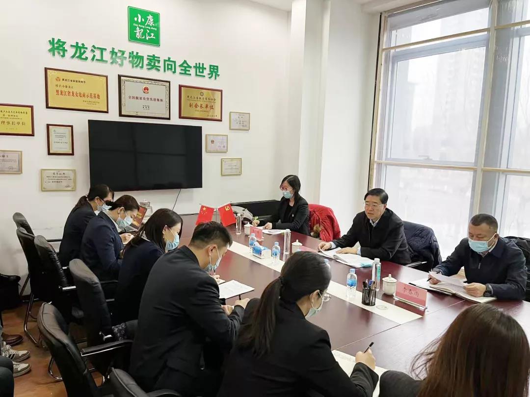 黑龍江省供銷合作社王德惠同志到小康龍江公司調(diào)研意識形態(tài)和黨建工作