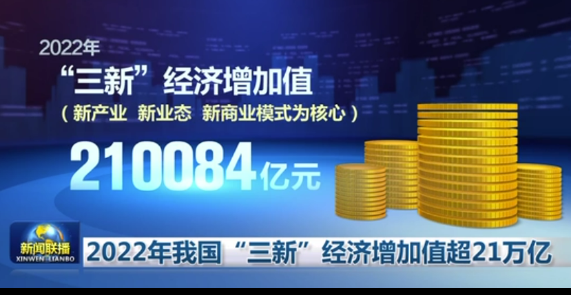 2022年我國“三新”經(jīng)濟增加值超21萬億