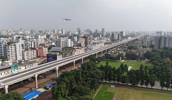 中企承建的孟加拉國(guó)首條高架快速路通車