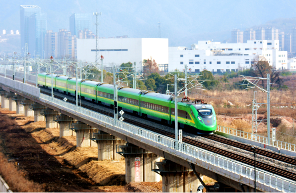 國內(nèi)首個雙層高箱集裝箱運輸試點線路——甬金鐵路開通運營