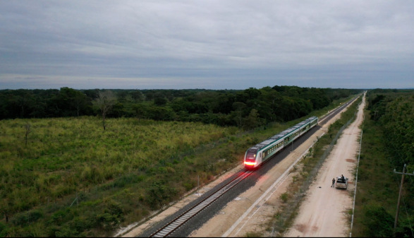 中企參建的墨西哥瑪雅鐵路一期開通運營