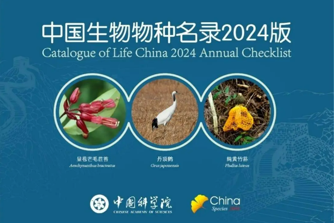 《中國生物物種名錄》2024版共收錄物種及種下單元155364個