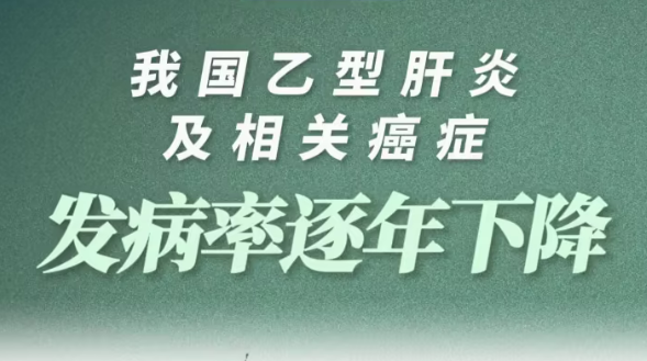 我國乙型肝炎及相關(guān)癌癥發(fā)病率逐年下降