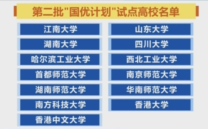 教育部啟動第二批“國優(yōu)計劃”試點 香港地區(qū)高校首次加入